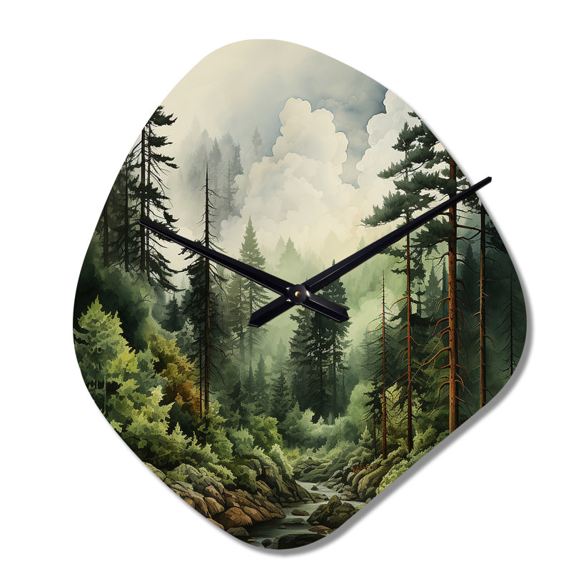 Horloge murale en forme de pin - Horloge murale, Petit
