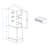 44.49" Slim AV Media Stand Game Console Stand, Media Storage Cabinet With 2 Built-In Drawers And 3 Hooks, Game Console Storage Cabinet For PS5 And Xbox-Antique White