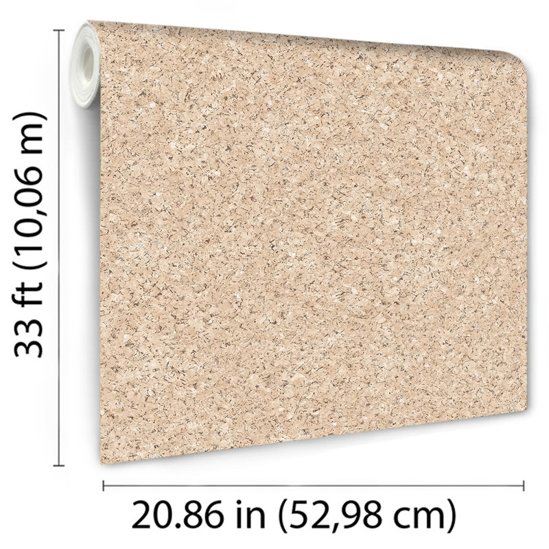Cork Texture Wallpaper, Tan