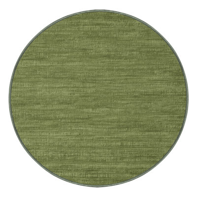 Tapis vert uni lavable à la machine