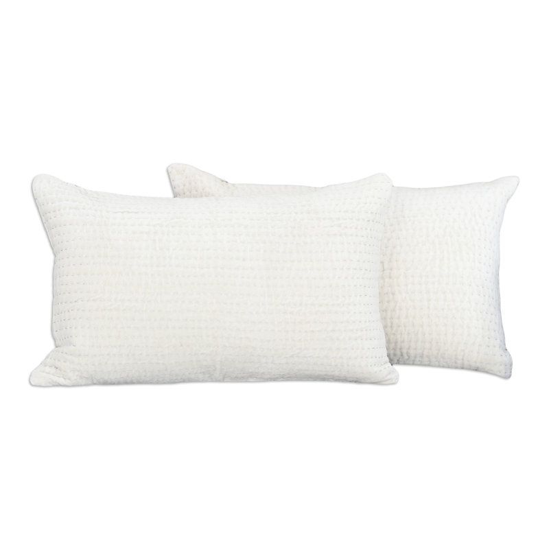Housses de coussin en viscose confectionnées à la main Novica (paire)