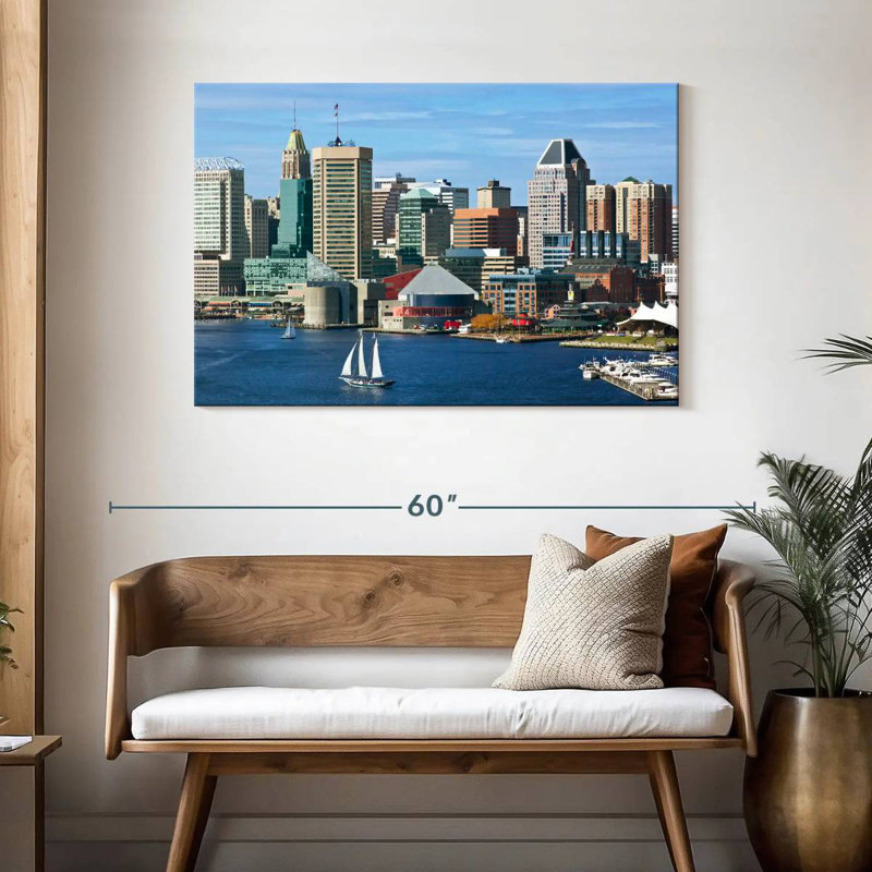 Ravi Inner Harbor Baltimore, 30" H x 45" W
