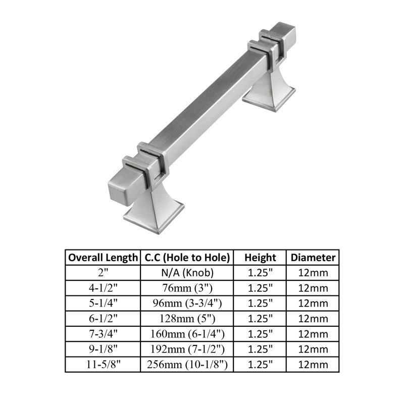 Cabinet 7 1/2" Centre To Centre Bar Handle Pull
