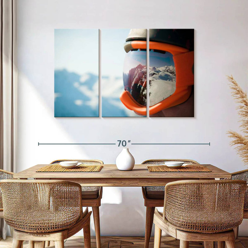 Sireci Ski Mask Mountain Reflection, 36" H x 57" W