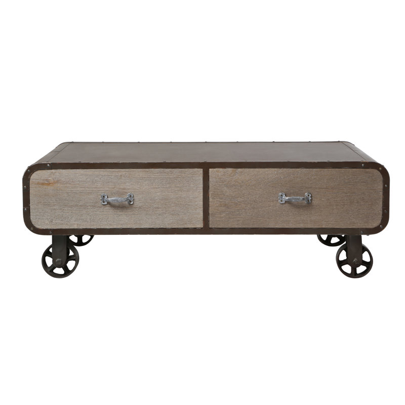 Rio Vista Wheel Coffee Table with Storage
