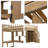 LED Loft Bed with Built-in Desk Workstation and Multi-storage-1654058494