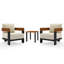 Outdoor 2 - Person Seating Set With Cushions
