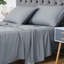Ensemble de draps en rayonne pour grand lit, draps 4 pièces avec draps-housses profonds de 16 po, draps soyeux et respirants avec drap plat et taies d'oreiller-132727507-132727510