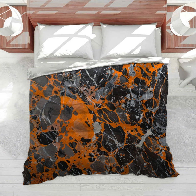 Abstract Paint Splatter Cotton Blend Comforter, Queen Comforter