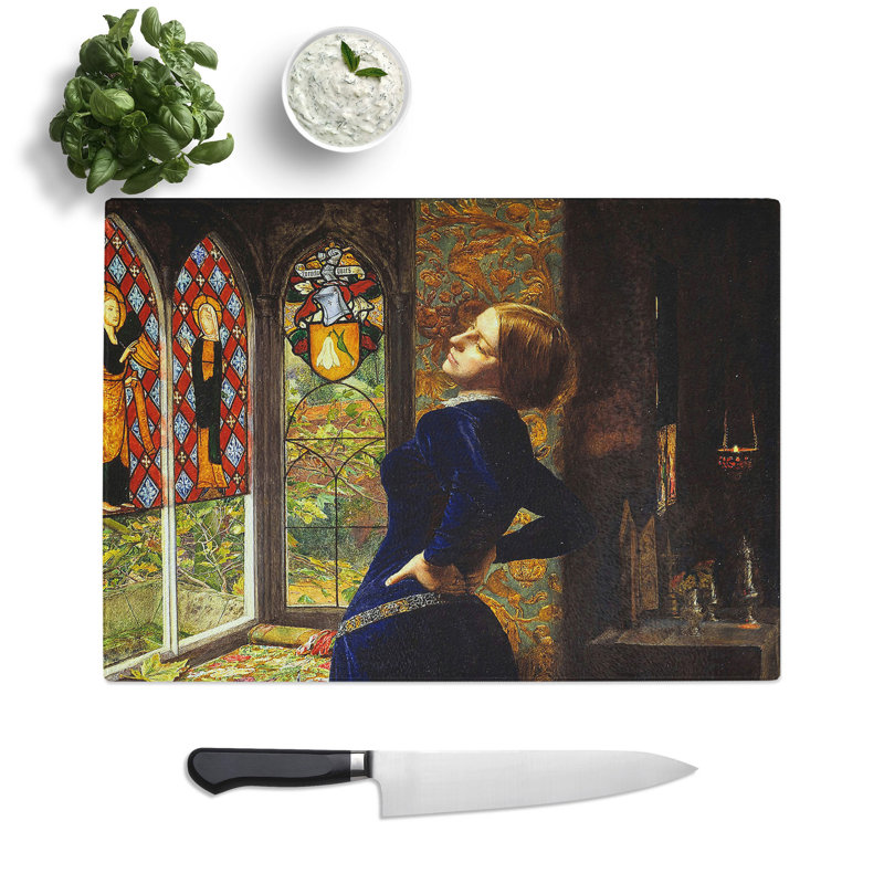 Mariana by John Everett Millais Chopping Board, 0.4cm H x 28.5cm W x 39cm L