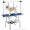 24'' D Metal Adjustable and Foldable Electric Grooming Table