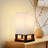 Maxwell 14 in. LED Bedside Table Lamp with Fabric Square Shade Bundle (Set of 2)-104311728-104311729