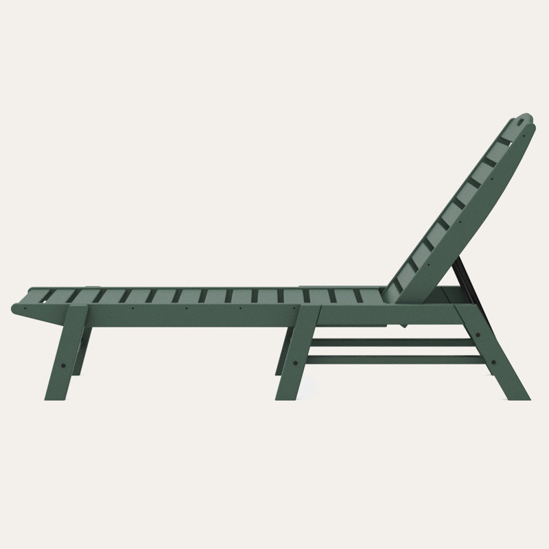 Chaise longue POLYWOOD Lakeside, Vert