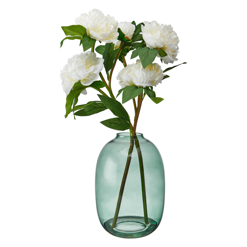 Éléments pivoines artificielles dans un vase, 21 pouces