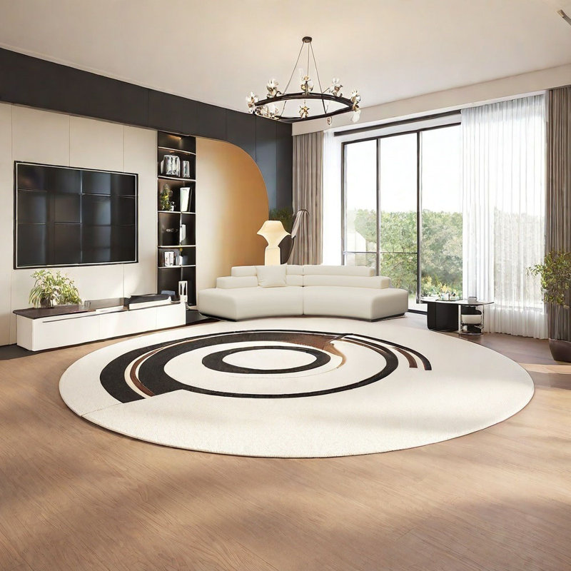 Semi-circular arc  negotiating sofa, 25.59" H x 94.49" W x 37.4" D, 3