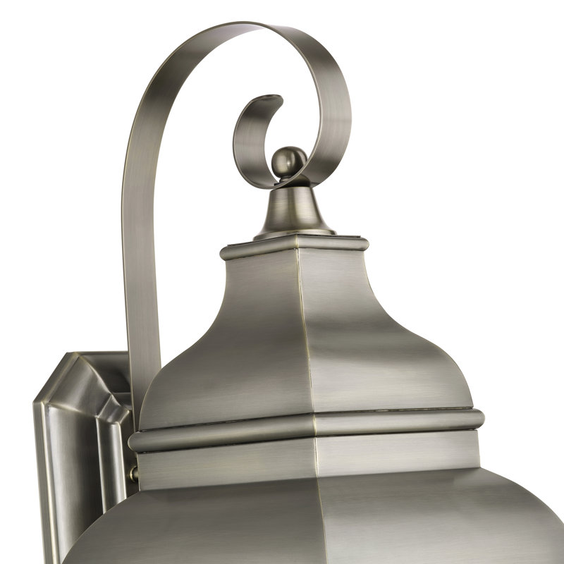 Anousha Solid Brass Wall Light, Vintage Pewter