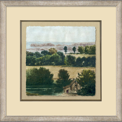 Crackled View To The Coast II Painting