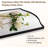 Dual Arch Scalloped Rectangular Bathroom Wall Mirror | Stainless Steel Frame-214319092-219404321