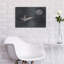  «Papier avion vers la lune» par Rachel Nieman, art mural en métal, 24 po x 16 po-492901386
