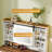 ‌modern Nordic Style Makeup Vanity With Led Mirror, Multi - Layer Storage & Sliding Door, Compact Design For Bedroom