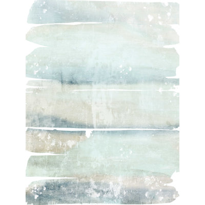 " Cozy Blue Teal And Taupe Abstract Wth Texture "