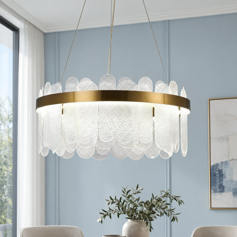 Lustre tambour à DEL à intensité variable