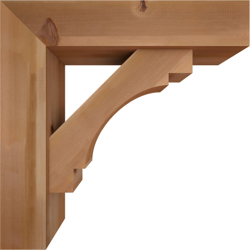 Support Merced Block avec support décalé, 30 x 30, Cèdre rouge occidental de l 7 1/2 po (lisse)