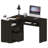 L-Shaped Desk, Keyboard Tray, Two Drawers, One Open Shelf (Desk)-975355657