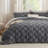 Bedsure King Size Comforter Set Grayish Pink, Boho Tufted Bed Set, Checkered Farmhouse Shabby Chic Bedding, 3 Pieces, 1 Plaid Geometric Comforter and 2 Pillow Shams-19842425-19842429