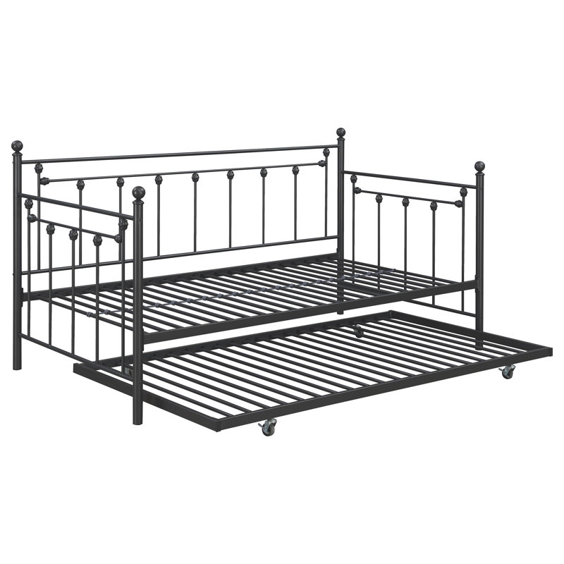 Lit de jour simple Nahlia, Gunmetal