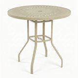 Windward Outdoor Sunburst 47" Round Balcony Table