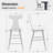 Bordie Solid Wood 24" Counter Height Full Back Design Modern Mid Century Stool-1270527871
