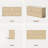 Corentin Faux Travertine 5 Drawers Dresser 51.2" Wide Modern Wood Chest For Bedroom Living Room
