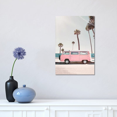 Pink Van by Sisi & Seb - Wrapped Canvas Print