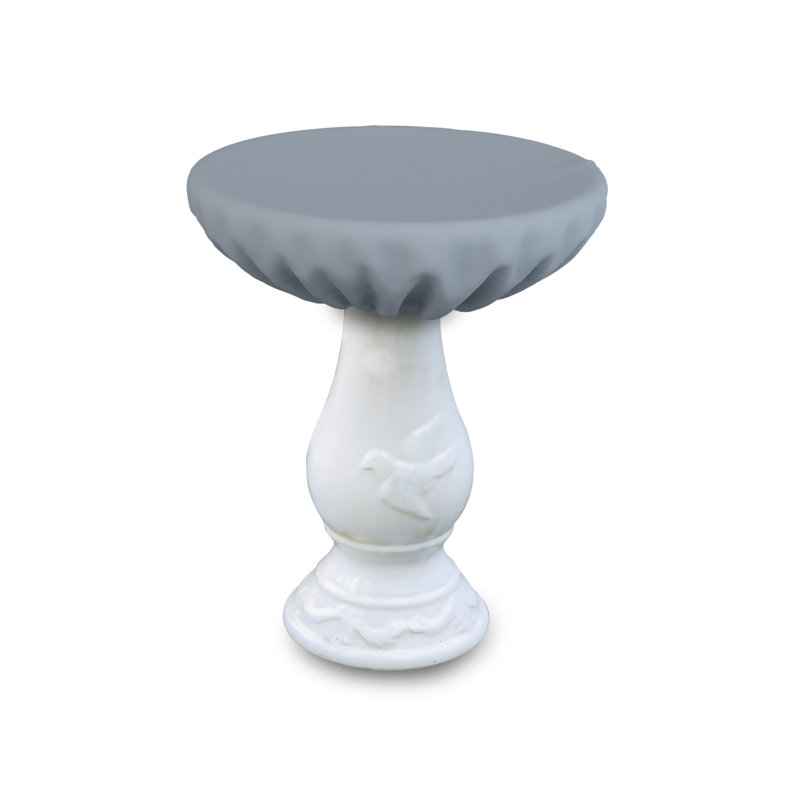 Bird Bath Cover, 50.8cm H x 76.2cm W x 76.2cm D, Light Grey