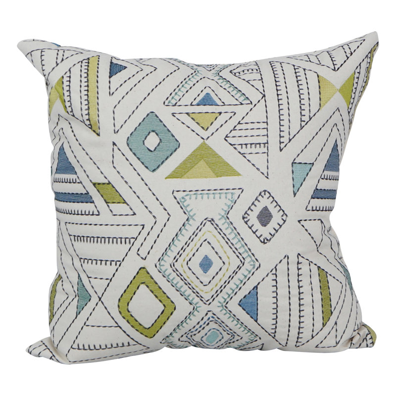 Geometric Reversible Throw Pillow, Barista Minera