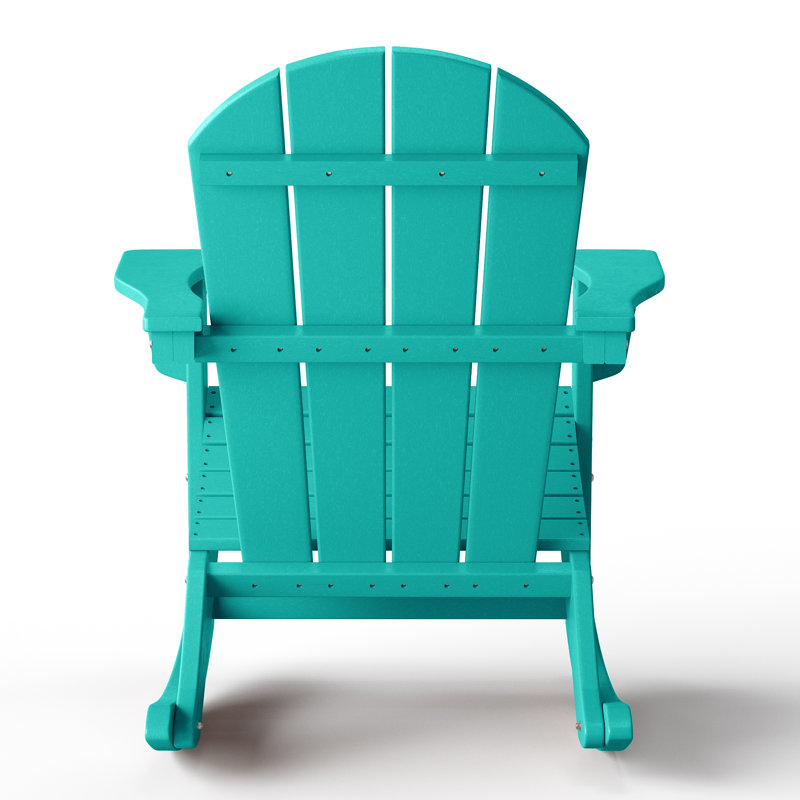 Chaise Adirondack berçante en PEHD Laguna, Turquoise