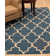 Durrant Dark Blue Hand Tufted Wool Area Rug