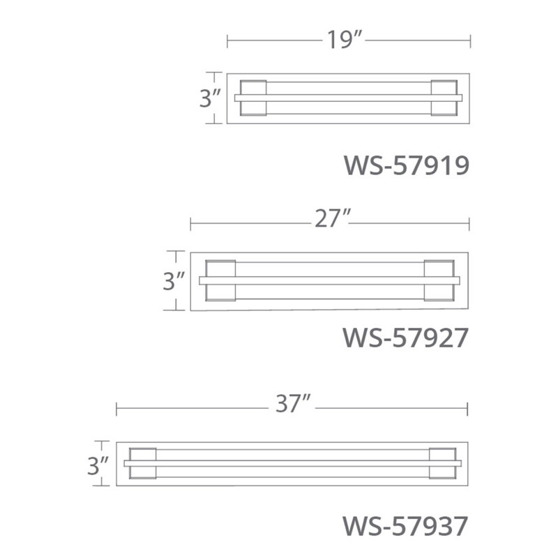 Chrome Clear Glass LED Vanity Light