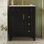 Meuble-lavabo 24 po avec lavabo en céramique, petite armoire de salle de bain, armoire moderne avec 2 tiroirs et tablette réglable