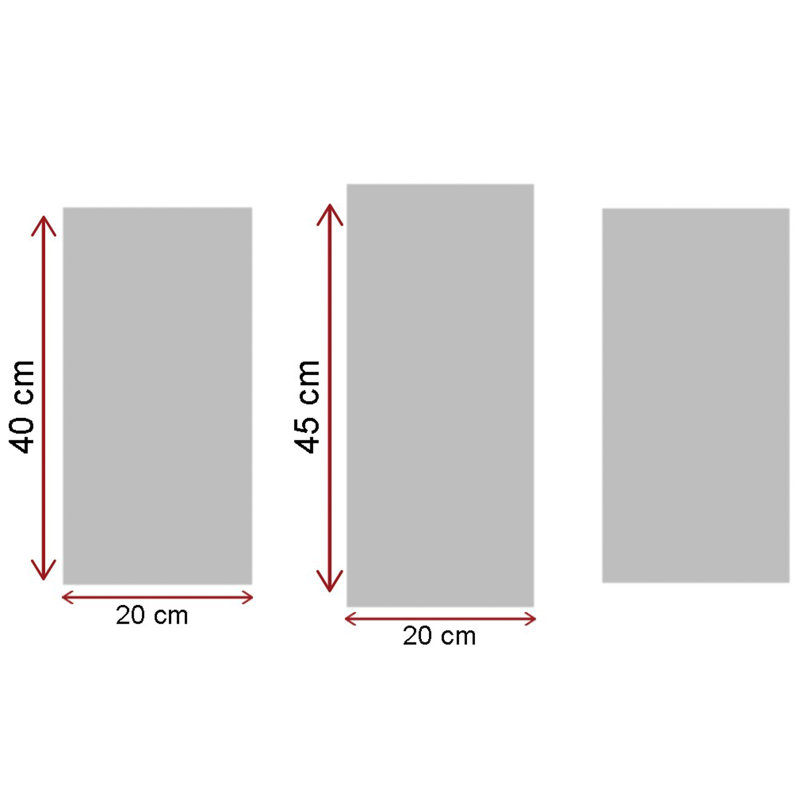 Superbe ensemble de 3 peintures décoratives sur toile, 26,0 x 15,7 pouces (taille totale: 26,0 x 17,7 pouces) | 100% toile, cadre 100% bois (épaisseur: 1,2 po) | Parfait pour le salon, la chambre à coucher et le bureau