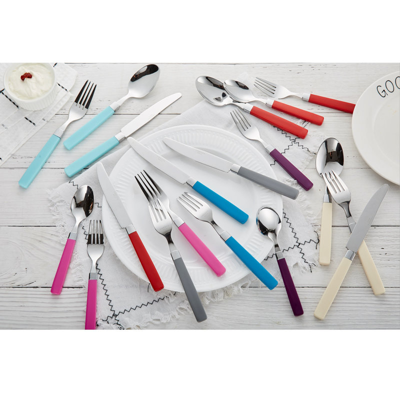 ANNOVA Stainless Steel Flatware Set - Service for 4, Gray