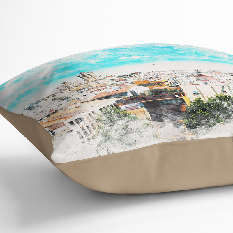 Square Cushion, 55cm H x 55cm W x 20cm D, Stone
