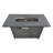 25'' H X 42'' W Steel Propane Outdoor Fire Pit Table With Lid