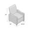 Fauteuil inclinable manuel standard en similicuir de 29 po de largeur-22462927