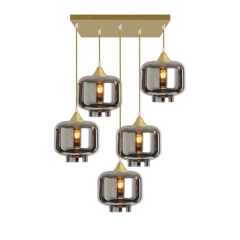 Sevierville 5 - Light Cluster Pendant, Silver