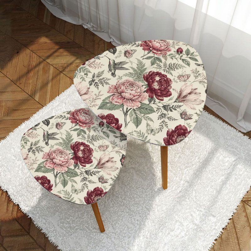 Ensemble de 2 tables basses gigognes Triangle