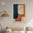 Blue And Cream II Canvas Midcentury Abstract Wall Art by Art Remedy-104321604-111664729