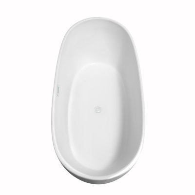 Rebecca 70'' x 32'' Soaking Acrylic Bathtub