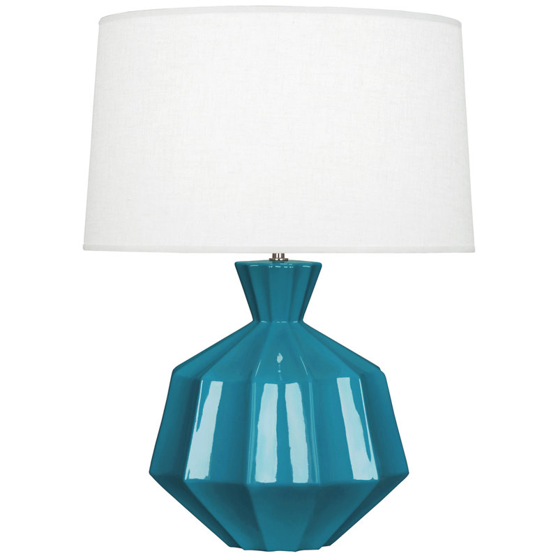 Small Orion Accent Lamp, Peacock, 27" H x 19.5" W x 19.5" D